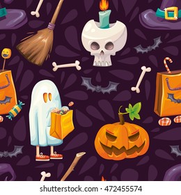 Scary Halloween seamless pattern for your Halloween promotional advertisement and party merchandise