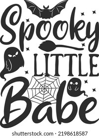 Scary Halloween SVG T-Shirt Design