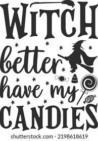 Scary Halloween SVG T-Shirt Design