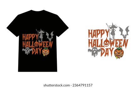 The scary of the halloween symbol Isolated on blue and purple vector illustration .Full moon in orange sky, spiders web and witch cauldron. 