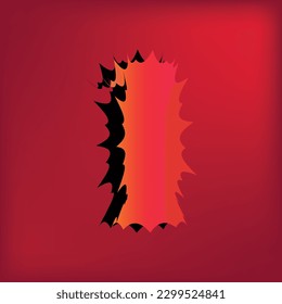 Gruseliger Halloween-Texteffekt 3d, gruseliger Zombie-3D-Alphabet, Horroralphabet mit Schatten für Halloween Party, 3D Alphabet im Scary Cartoon Style und sprichwörtlicher 3D-Texteffekt