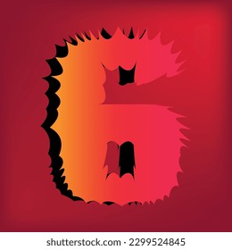 Gruseliger Halloween-Texteffekt 3d, gruseliger Zombie-3D-Alphabet, Horroralphabet mit Schatten für Halloween Party, 3D Alphabet im Scary Cartoon Style und sprichwörtlicher 3D-Texteffekt