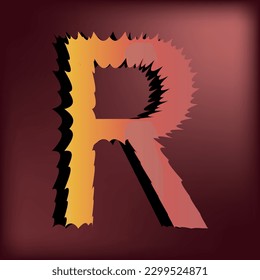 Temeroso efecto de texto de Halloween 3d, temible letra del alfabeto zombi 3d, alfabeto de estilo horror con sombra para la fiesta de Halloween, alfabeto 3D con estilo de caricatura escarpado y espeluznante efecto de texto 3d