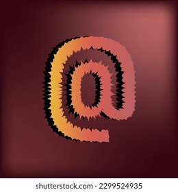 Gruseliger Halloween-Texteffekt 3d, gruseliger Zombie-3D-Alphabet, Horroralphabet mit Schatten für Halloween Party, 3D Alphabet im Scary Cartoon Style und sprichwörtlicher 3D-Texteffekt