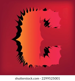 Temeroso efecto de texto de Halloween 3d, temible letra del alfabeto zombi 3d, alfabeto de estilo horror con sombra para la fiesta de Halloween, alfabeto 3D con estilo de caricatura escarpado y espeluznante efecto de texto 3d