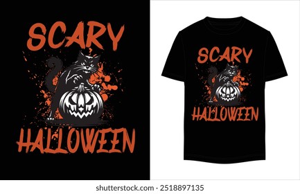 Scary Halloween t-shirt design . Halloween T-Shirt Design. Halloween Vector Graphic. Halloween T-Shirt illustration. Horns head devil t-shirt design.