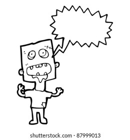 scary halloween zombie monster cartoon