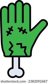 Scary Hand vector icon. Can be used for printing, mobile and web applications.