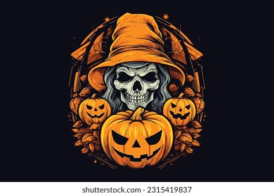 Scary Happy Halloween T-shirt Designs