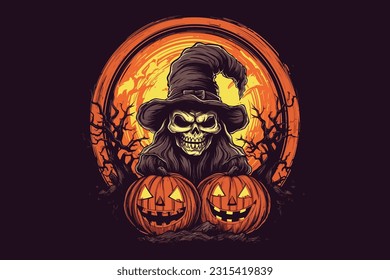 Scary Happy Halloween T-shirt Designs