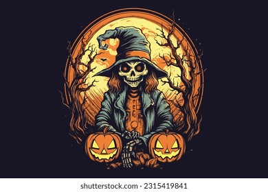 Scary Happy Halloween T-shirt Designs