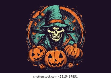 Scary Happy Halloween T-shirt Designs