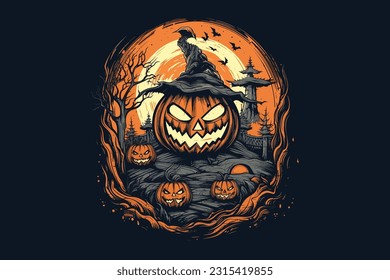 Scary Happy Halloween T-shirt Designs