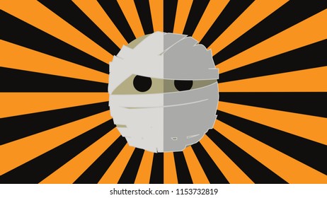 Scary Happy Halloween, vector illustration 