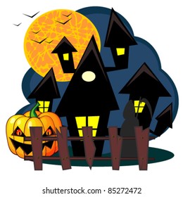 Scary house of Halloween