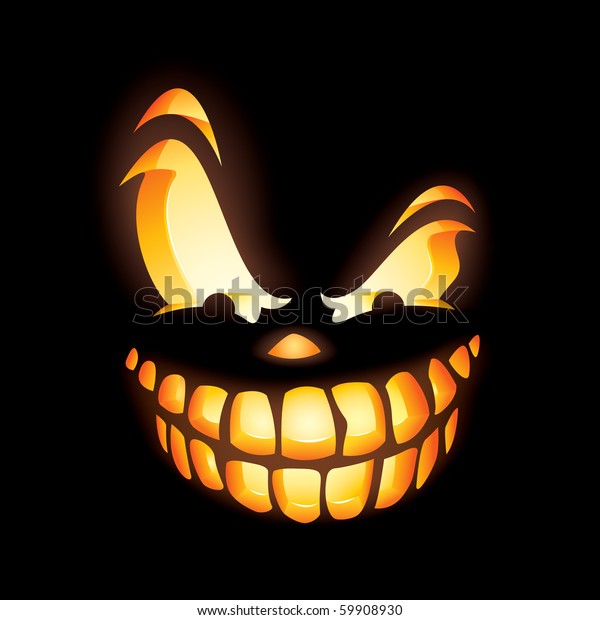 evil jack o lantern clip art