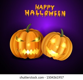 Scary Jack O Lantern halloween pumpkin