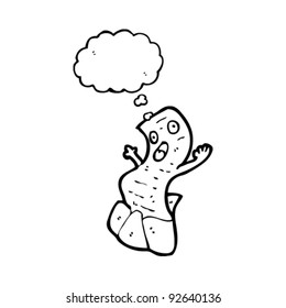 scary letter cartoon