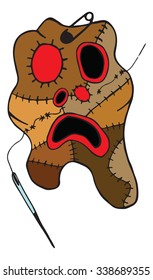 scary mask vector illustration