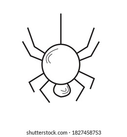 

Scary minimalistic halloween icons on white background
