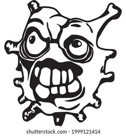 Scary monster with big eyes