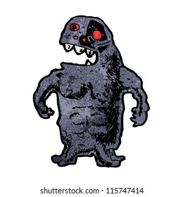 caricatura monstruosa aterradora