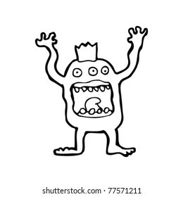 scary monster cartoon