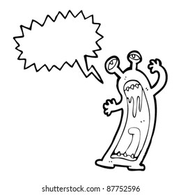 caricatura monstruosa aterradora