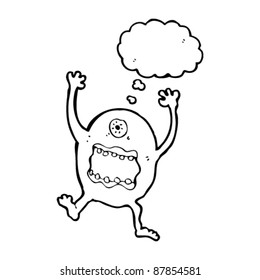 scary monster cartoon