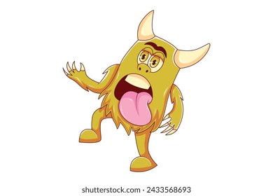 Scary Monster Character Design Illustration