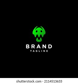 Diseño del logotipo Scary Monster Face