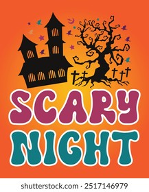 It is Scary night design. In this file, you will get an eps file(Vector file) with high resolution.
