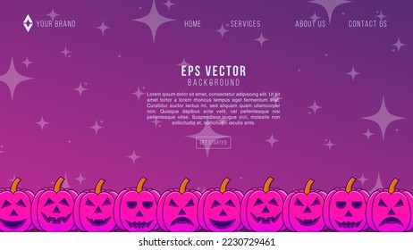 Scary Night Web Design Abstract Background Lemonade EPS 10 Vector For Website, Landing Page, Home Page, Web Page, Web Template