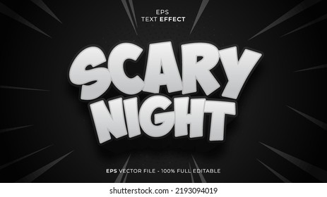 Scary Nighteditable Text Effect Font