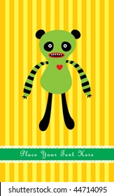 scary panda monster