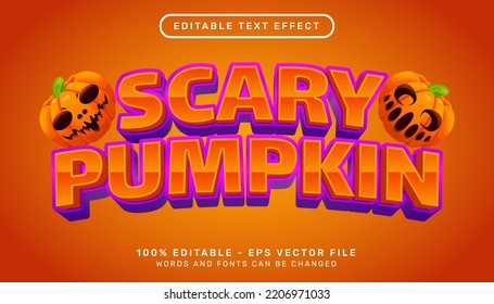 Scary Pumpkin 3d Text Effect And Editable Text Effect