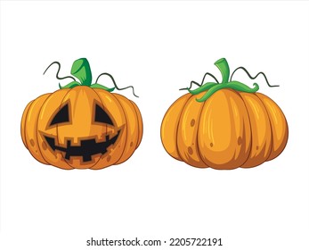 A scary pumpkin for Halloween