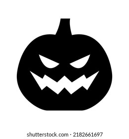 scary pumpkin icon or logo isolated sign symbol vector illustration - high quality black style vector icons
