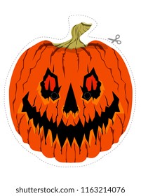 Scary pumpkin mask