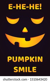 Scary pumpkin poster for Halloween night