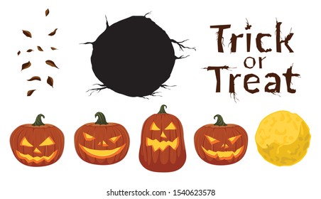 Scary Pumpkins collections, constructor for Halloween