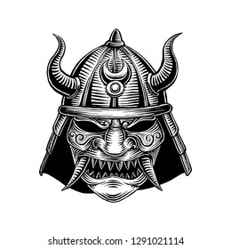 Scary Samurai War Helm