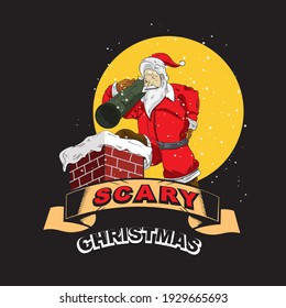 Scary Santa in Horror Christmast