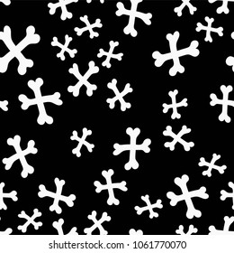 Scary Seamless Vector Of Crossbones