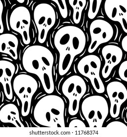 Scary. Seamless vector wallpaper