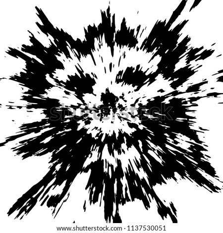 Scary skull abstraction from debris and dots. Vector illustration. Genre of horror. Scary character.