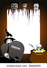 scary skull concept vector for halloween