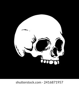 scary Skull head graphic design