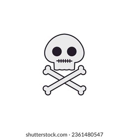 Scary Skull illustration for web, promotion, etc