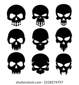 Ilustración vectorial de Logo Scary Skull